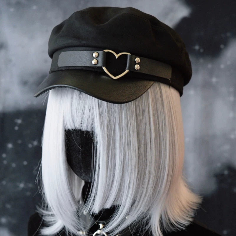 Gothic Buckle Newsboy Hat by Strange Sugar - product view 12