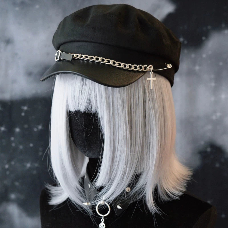 Gothic Buckle Newsboy Hat by Strange Sugar - product view 14