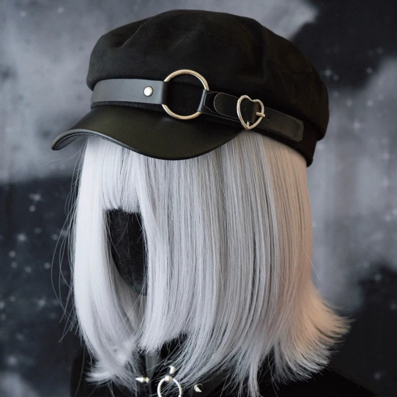 Gothic Buckle Newsboy Hat by Strange Sugar - product view 16