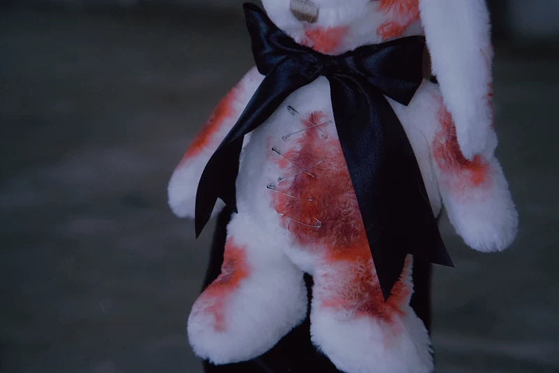 Gothic Bunny Plush Photography Prop by Strange Sugar - product view 3