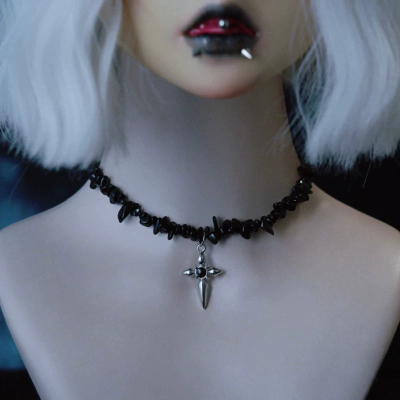 Gothic Charm and Faux Leather Choker Collection by Strange Sugar - product view 9