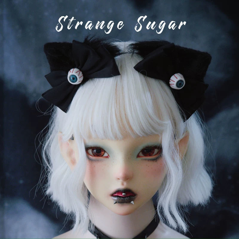 Gothic Skeleton Hand Eyeball Bow Hair Clips by Strange Sugar - product view 8