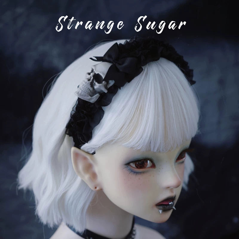 Gothic Skull and Skeleton Bow Hair Accessories by Strange Sugar - product view 6