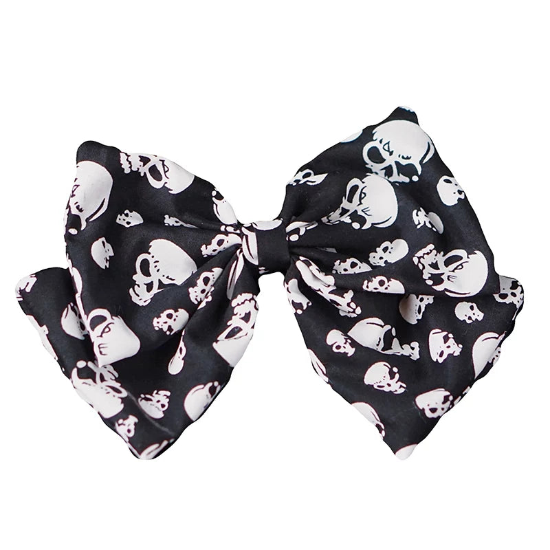 Gothic Skull Bow Hair Clips and Headbands by Strange Sugar - product view 5