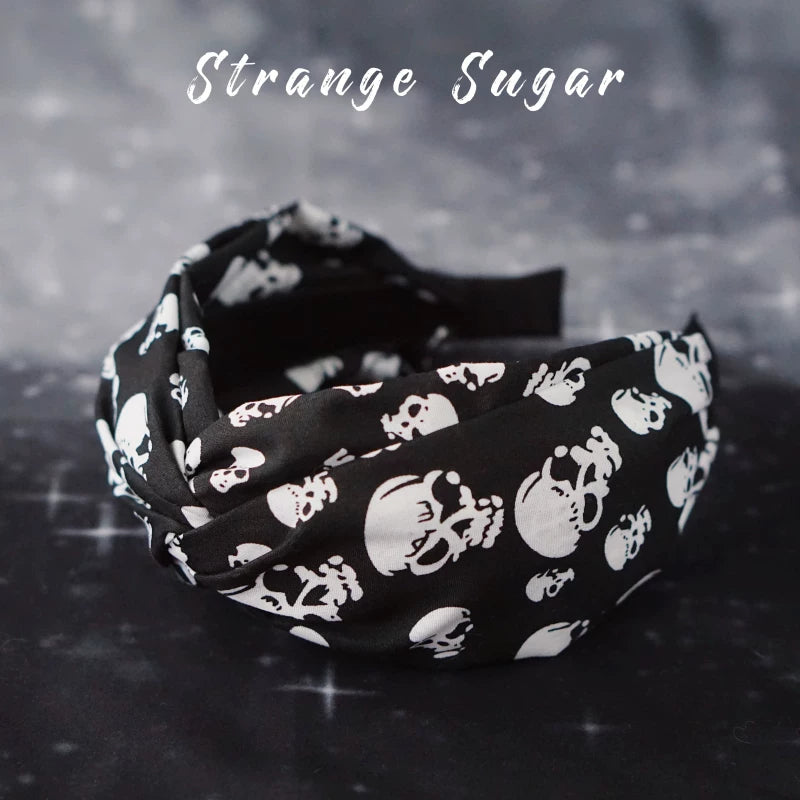 Gothic Skull Bow Hair Clips and Headbands by Strange Sugar - product view 6