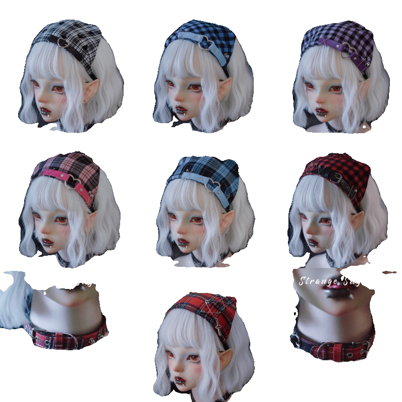 Gothic Tartan Bandana Headbands and Chokers by Strange Sugar - product view 5