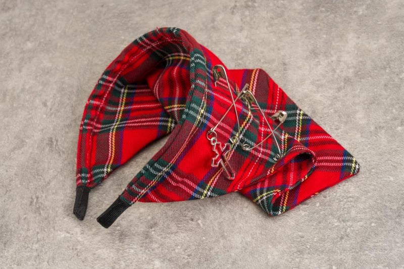 Gothic Tartan Bandana Headbands and Chokers by Strange Sugar - product view 6