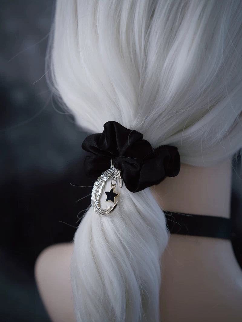 Moon Charm Gothic Scrunchie by Strange Sugar - product view 3