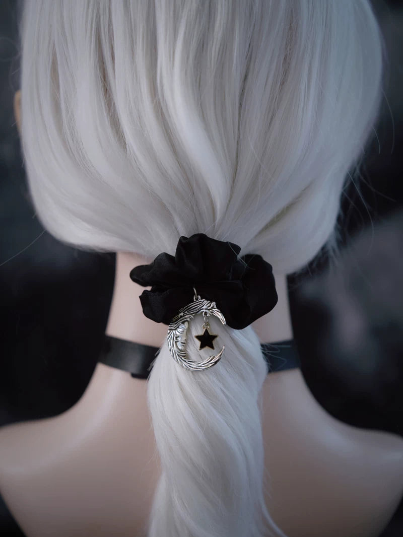 Moon Charm Gothic Scrunchie by Strange Sugar - product view 4