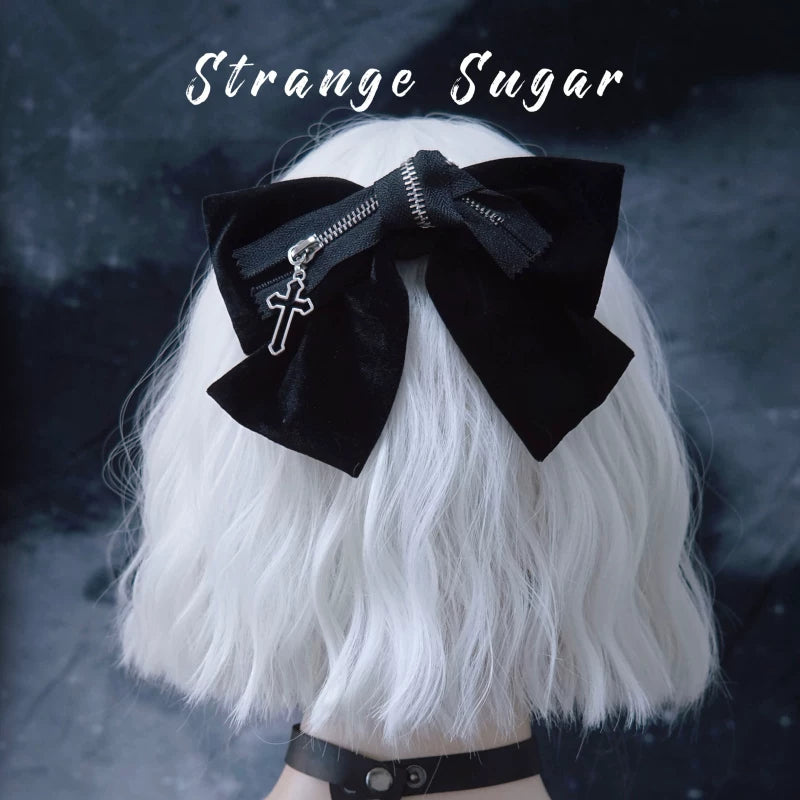 Oversized Gothic Bow Hair Clip by Strange Sugar - product view 5