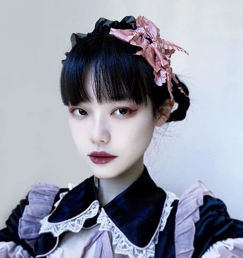 Pink and Black Gothic Headbands by Strange Sugar - product view 3