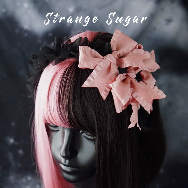 Pink and Black Gothic Headbands by Strange Sugar - product view 4
