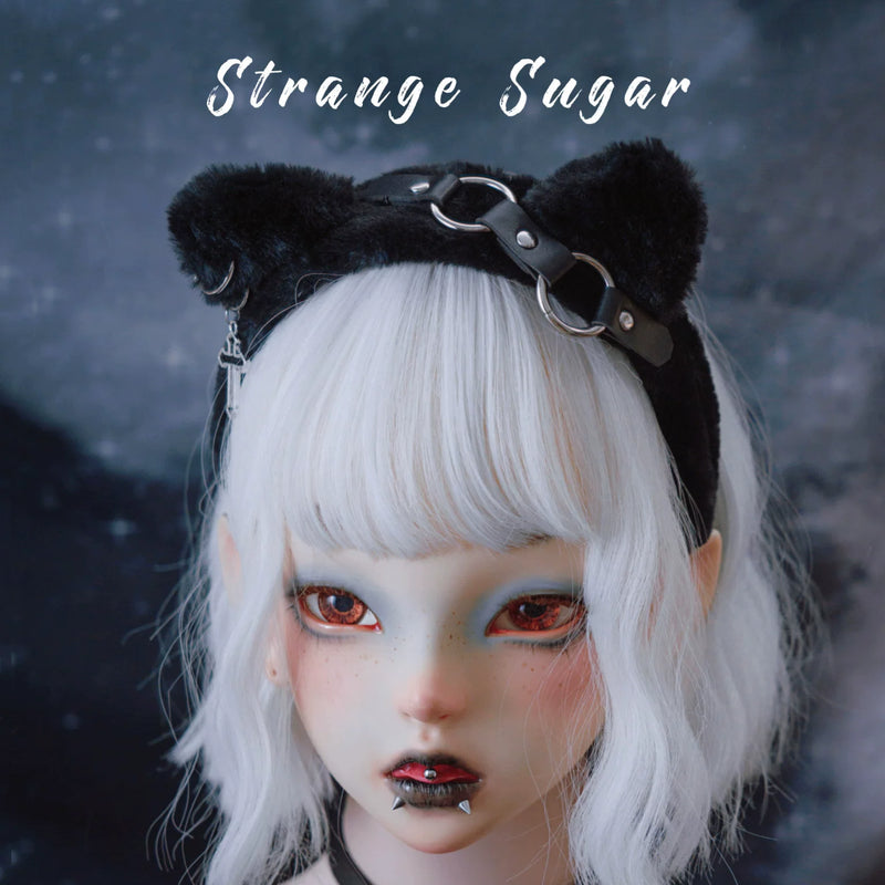 Plush Gothic Cat Ear Headband Collection by Strange Sugar - product view 13