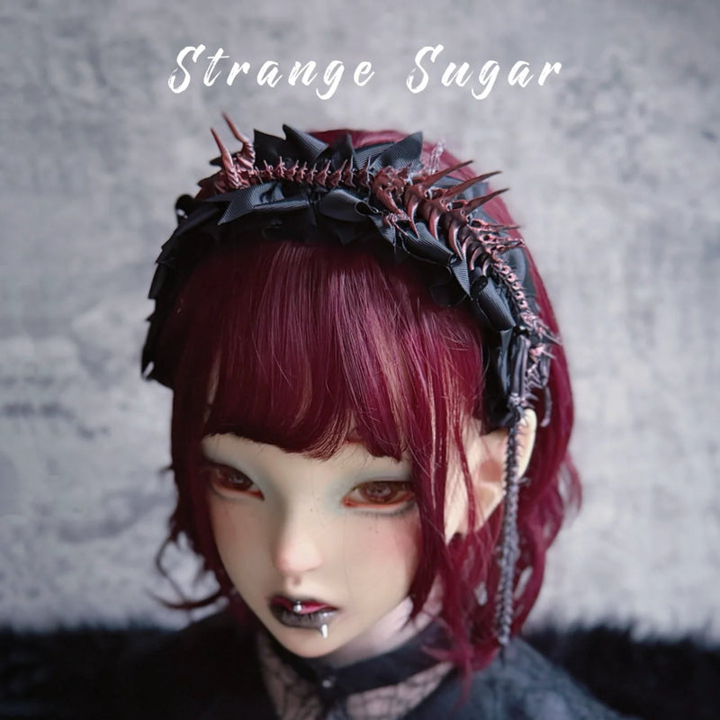 Red Dragon Skeleton Bow Headband by Strange Sugar - product view 6