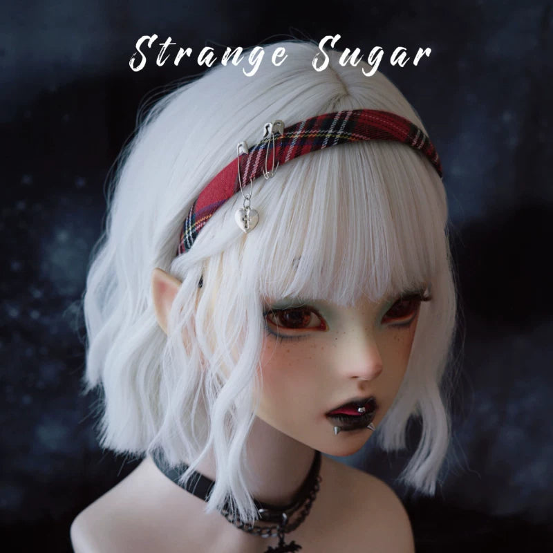 Red Tartan Buckle Headband by Strange Sugar - product view 6