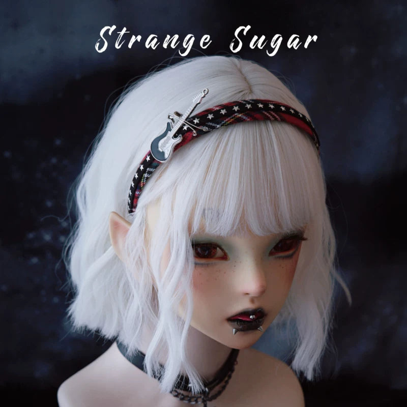 Red Tartan Buckle Headband by Strange Sugar - product view 7