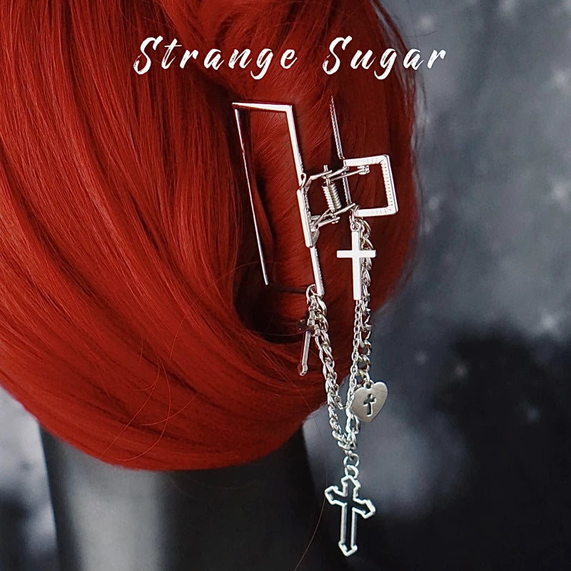 Silver Tone Alloy Gothic Claw Clips by Strange Sugar - product view 7