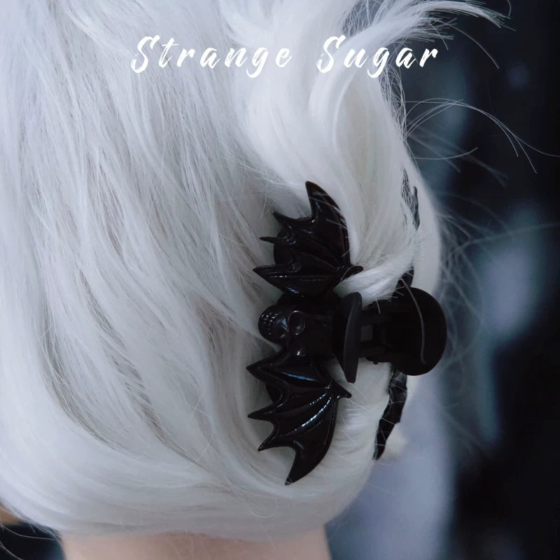 Skull and Bat Wing Claw Clips by Strange Sugar - product view 6