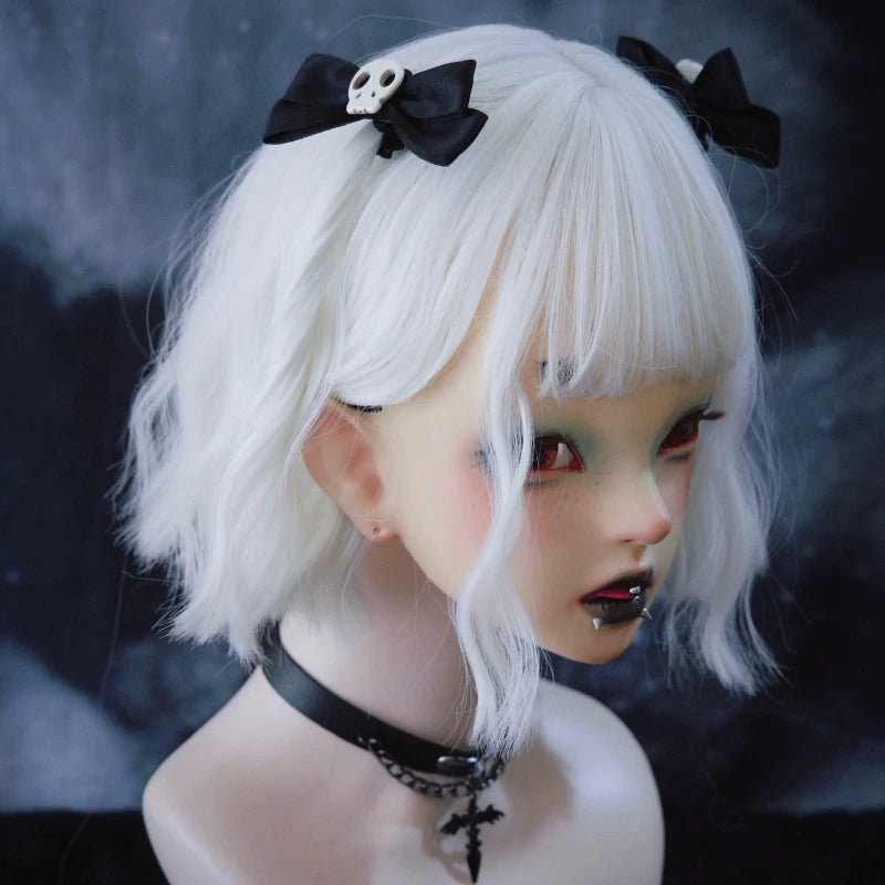 Small Skull Bow Hair Ties by Strange Sugar - product view 4