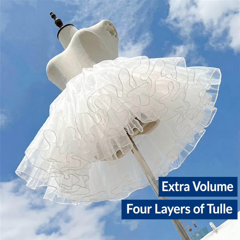 Sweet Dream Box Sweet Bunny white four-layer petticoat, supplier product view