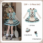 OP + Cake Mini Hat + Piping-Bag Brooch - 3-Piece Ready-Stock Option / S