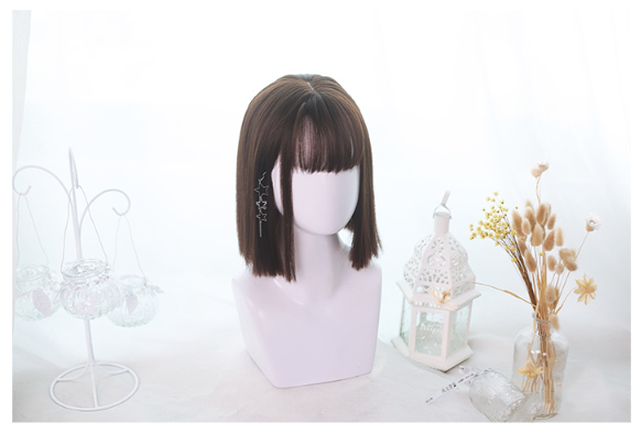 Dalao Home - 35cm Short Straight Lolita Wig - Wig