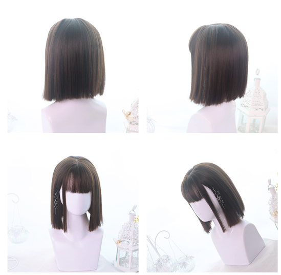 Dalao Home - 35cm Short Straight Lolita Wig - Wig