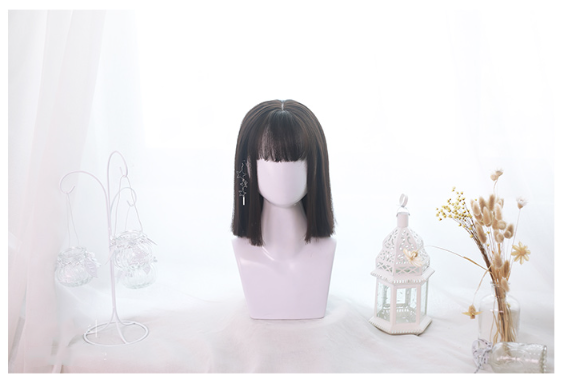 Dalao Home - 35cm Short Straight Lolita Wig - Wig