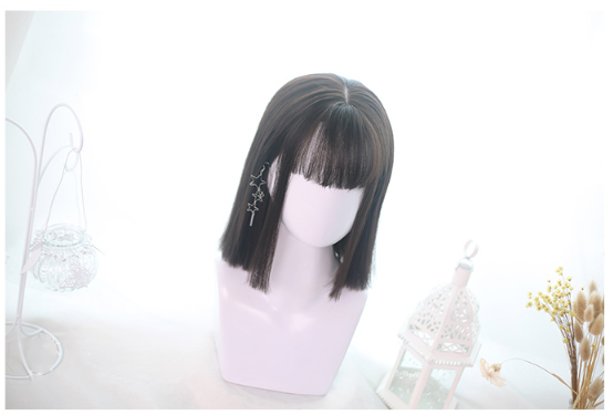 Dalao Home - 35cm Short Straight Lolita Wig - Wig