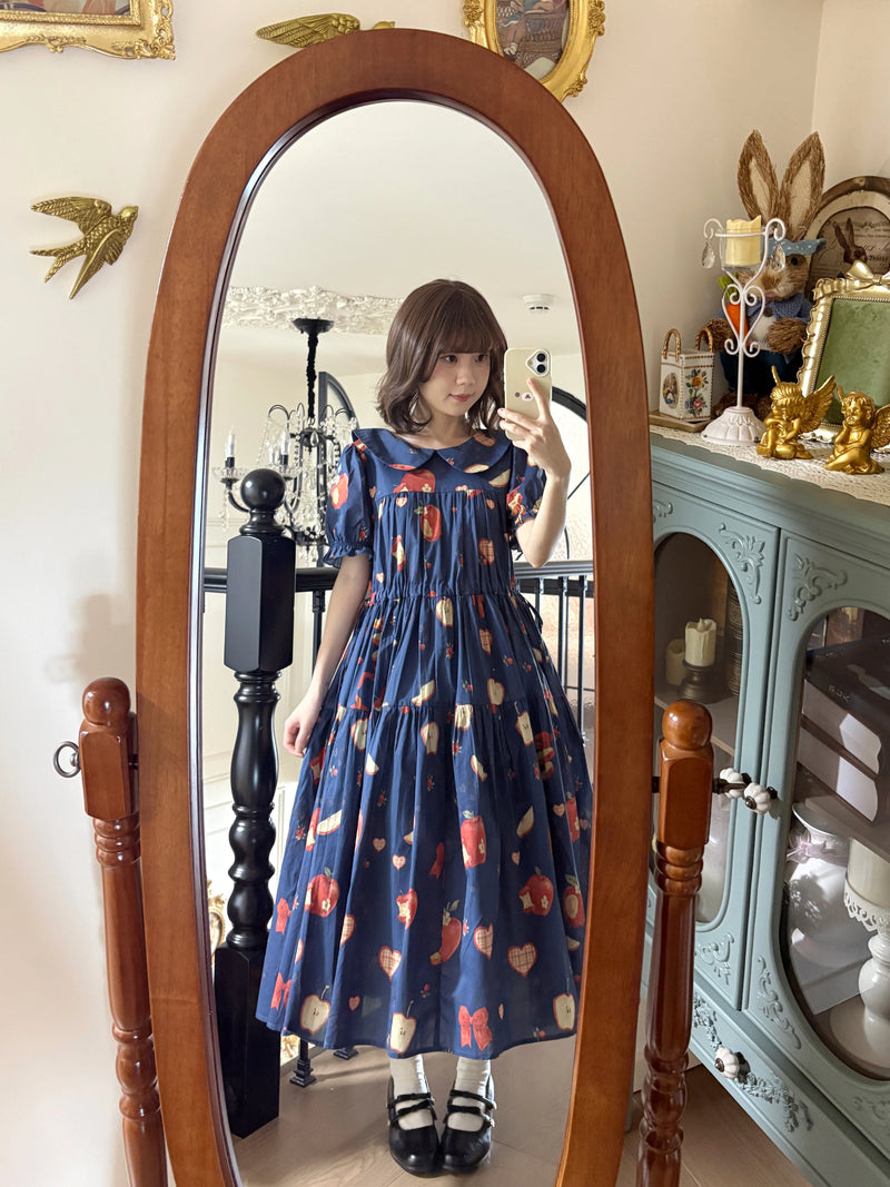 Wind Sleep - Apple Sleep - Cotton Print OP Dress — original supplier detail